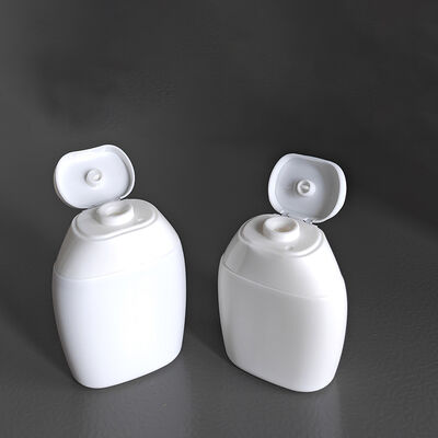 Flacone cosmetico in HDPE da 40 ml con tappo superiore con design Flip Top Cap con forme personalizzabili per shampoo e cura della pelle