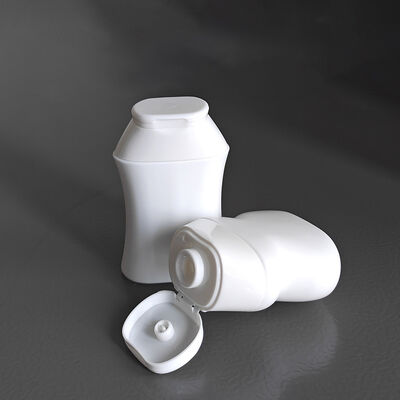 Flacone cosmetico in HDPE da 40 ml con tappo superiore con design Flip Top Cap con forme personalizzabili per shampoo e cura della pelle