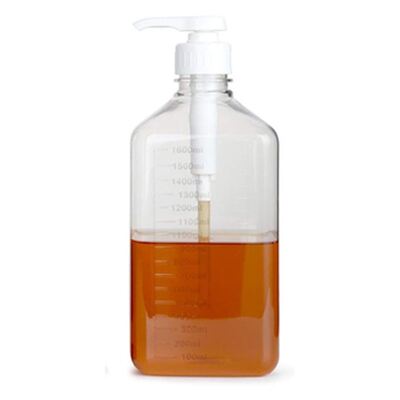 Pompa erogatrice per sciroppo e salse in plastica alimentare da 28 mm, a prova di perdite, per bottiglie da 750 ml e 1 L