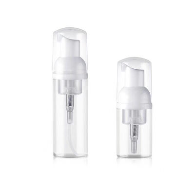 Flacone con pompa schiumogena ricaricabile con opzioni di capacità multiple in materiale PET trasparente per packaging skincare personalizzabile