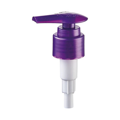 Pompa lozione con blocco destra-sinistra con dosaggio da 1,8-2,2 cc e chiusura da 24 mm 28 mm
